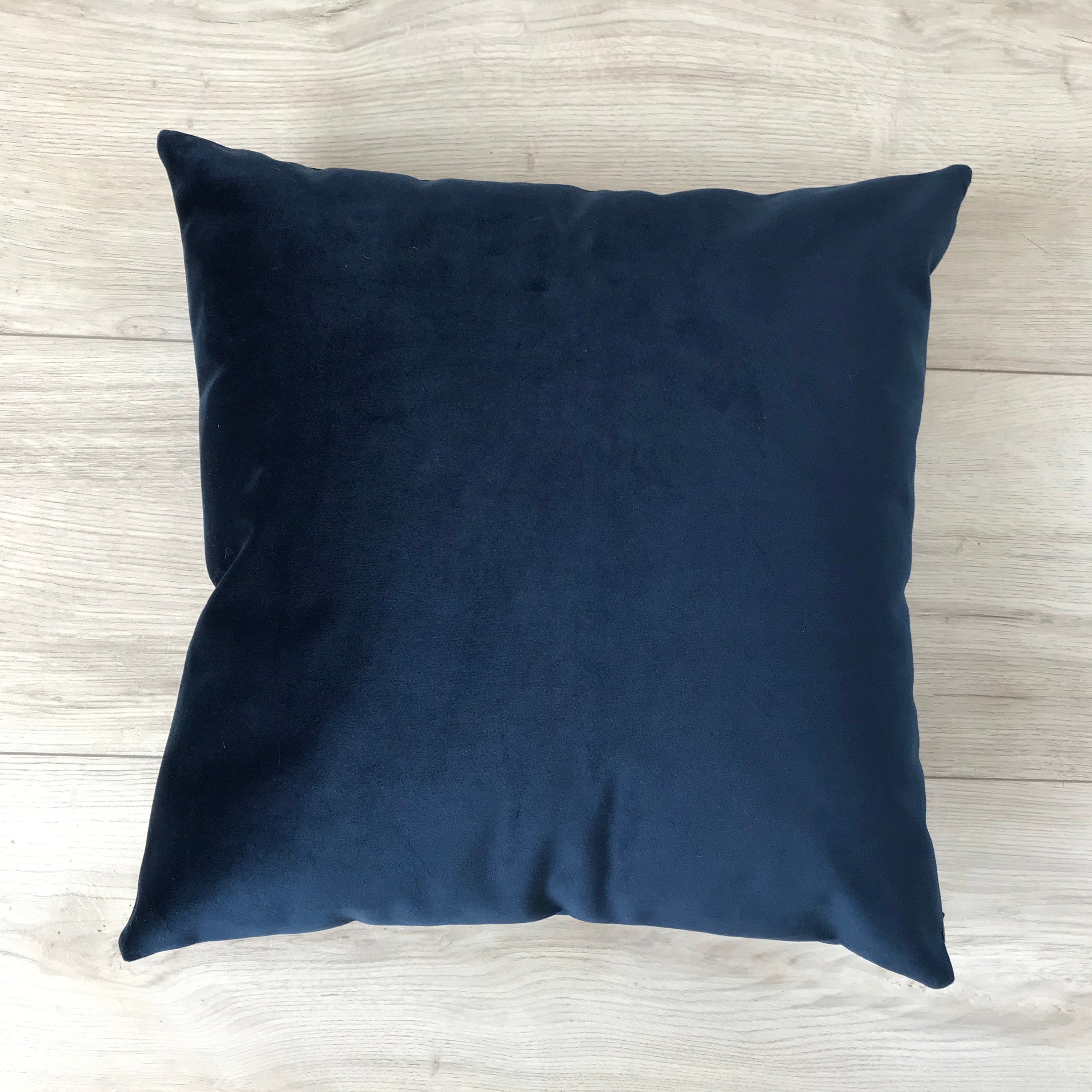 Navy Blue Velvet Pillow Covers Solid Blue Velvet Pillow Etsy