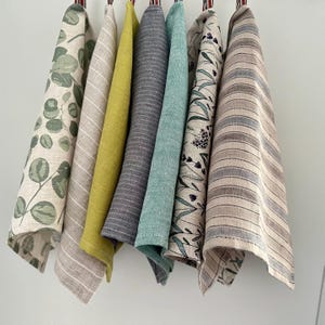 Linen Tea Towel, Natural Linen Kitchen Towel, Soft Linen Towel, Dishcloths and Kitchen Towels