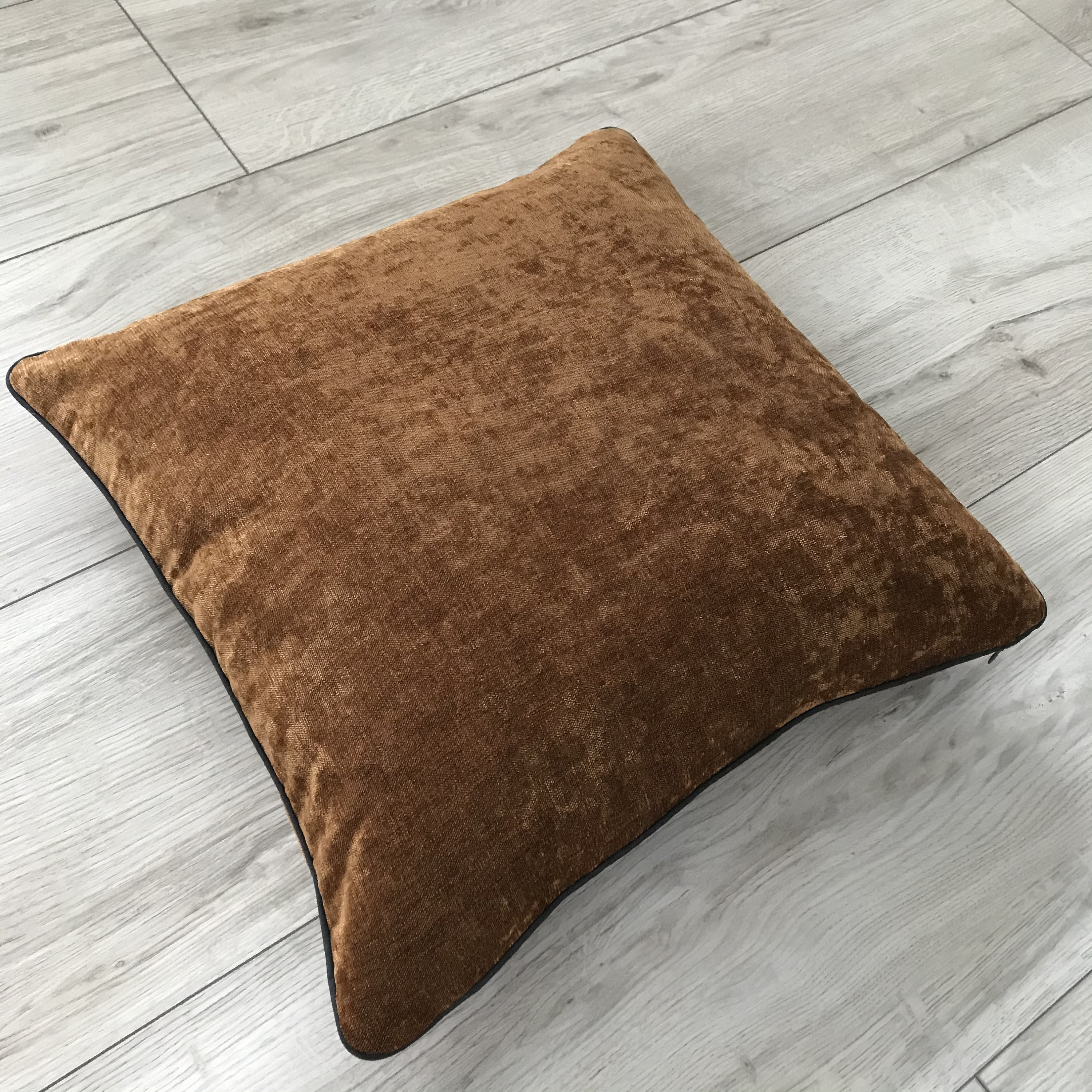 Brown Chenille Pillow Cover Brown Throw Pillow Cover 14x14 Etsy