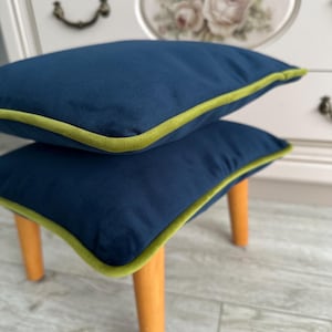 Navy blue velvet pillow covers, Solid blue velvet pillow covers, dark blue throw pillow cover, 14x14, 16x16, 20x20, 22x22, 24x24, 26x26