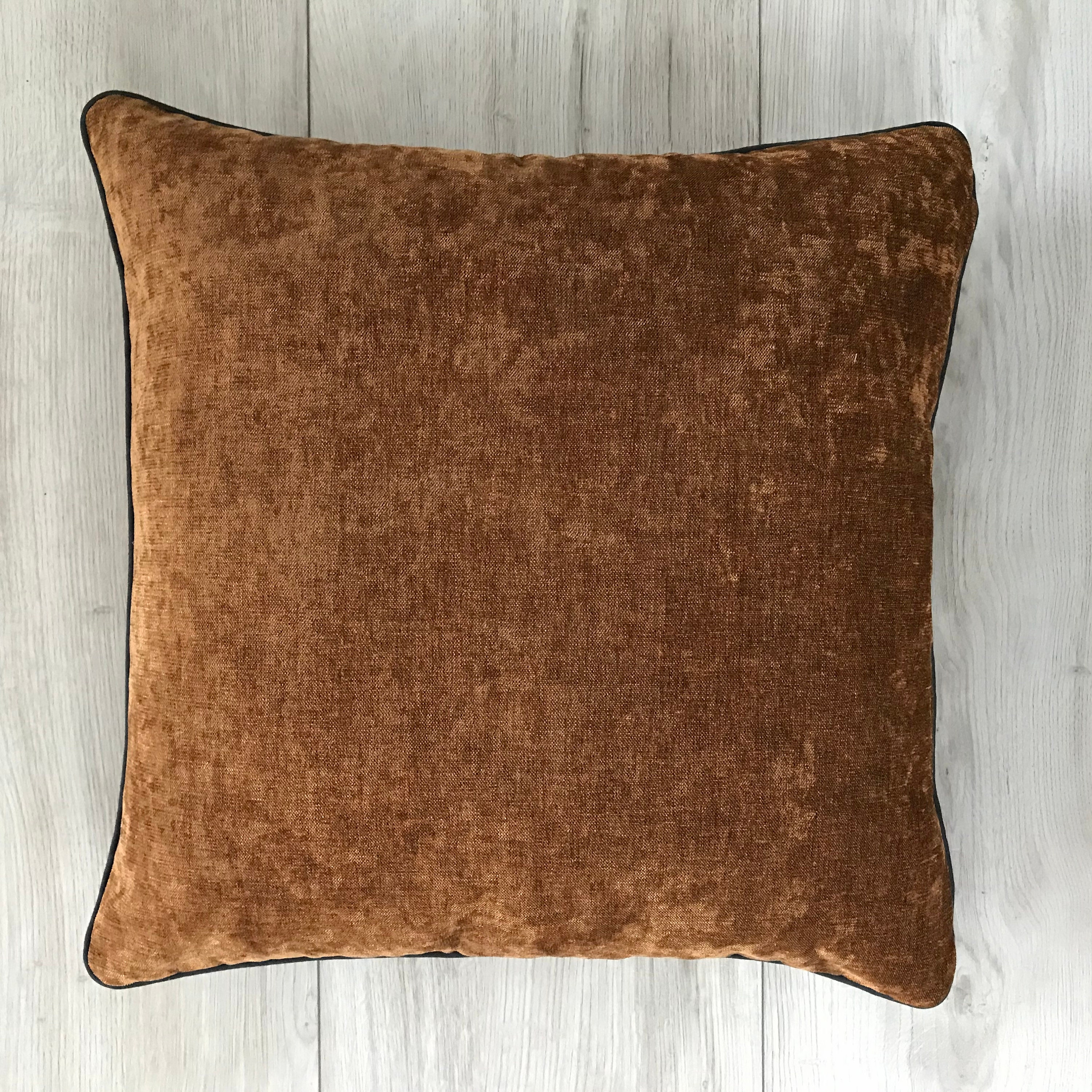 Brown Chenille Pillow Cover Brown Throw Pillow Cover 14x14 Etsy