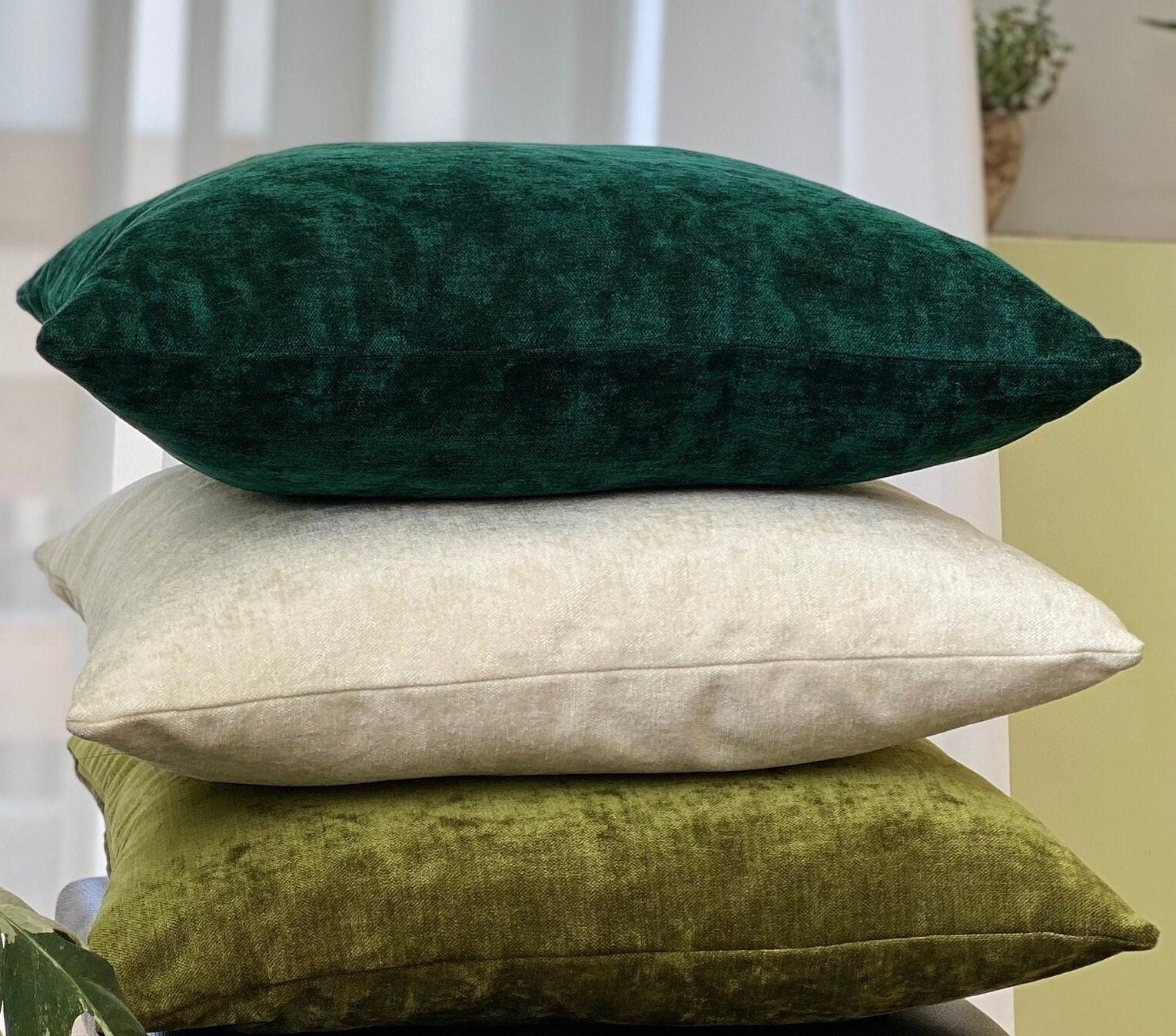 Decorative Pillows Cover Showroom Home Green Luxury Pillowcover