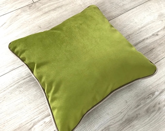 apple green throw pillows