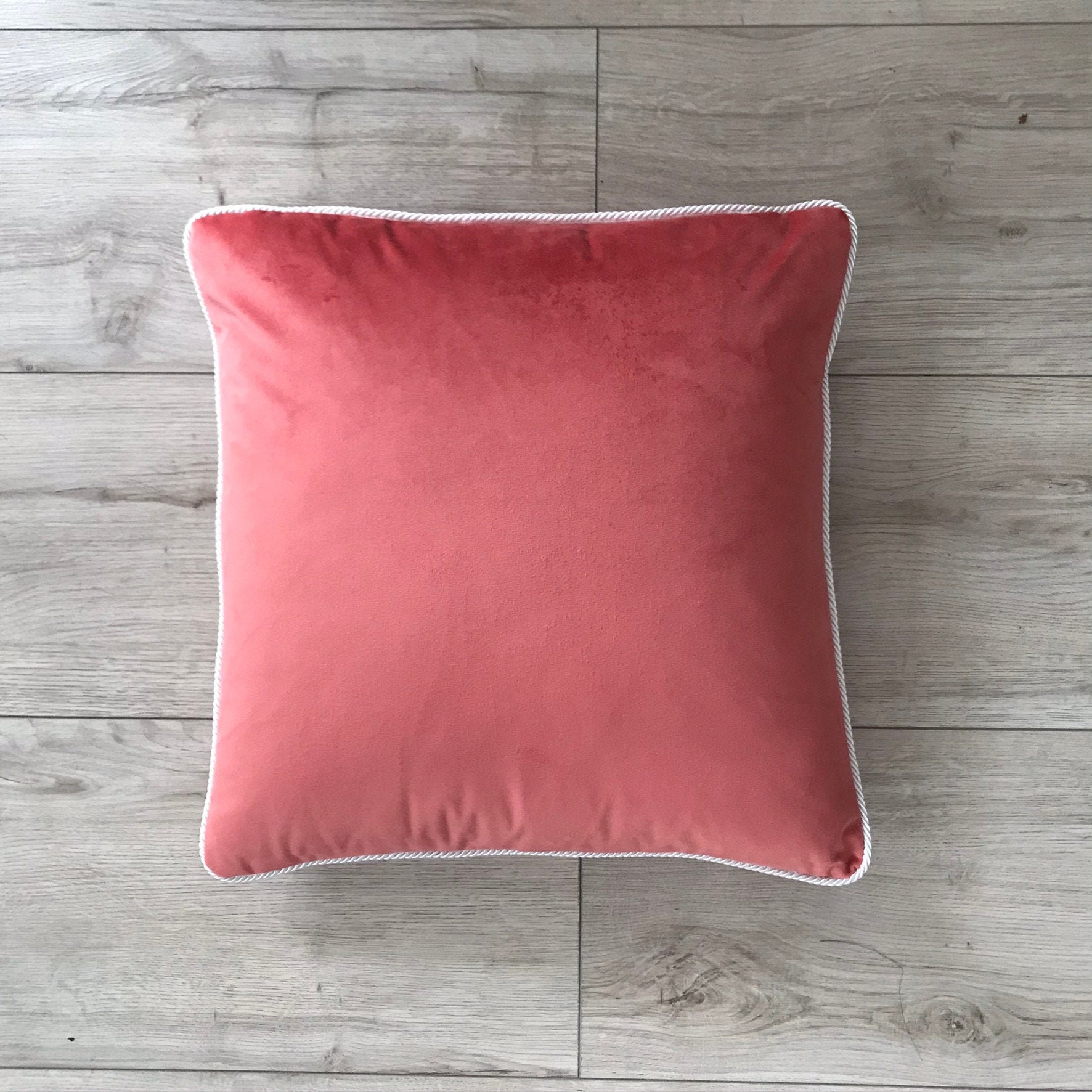 Luxury Coral Velvet Pillow Cover Coral Pillow Cover Coral Etsy