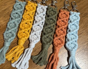 Handmade macrame keychains