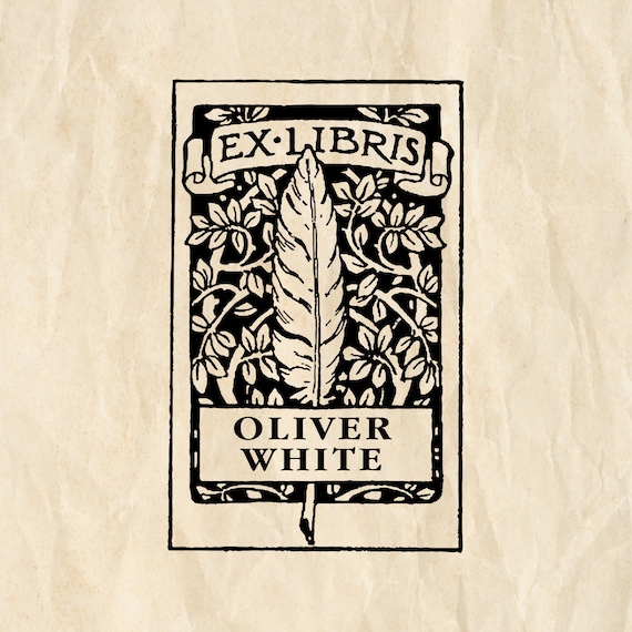 Sello Exlibris personalizado para libro, sello Exlibris