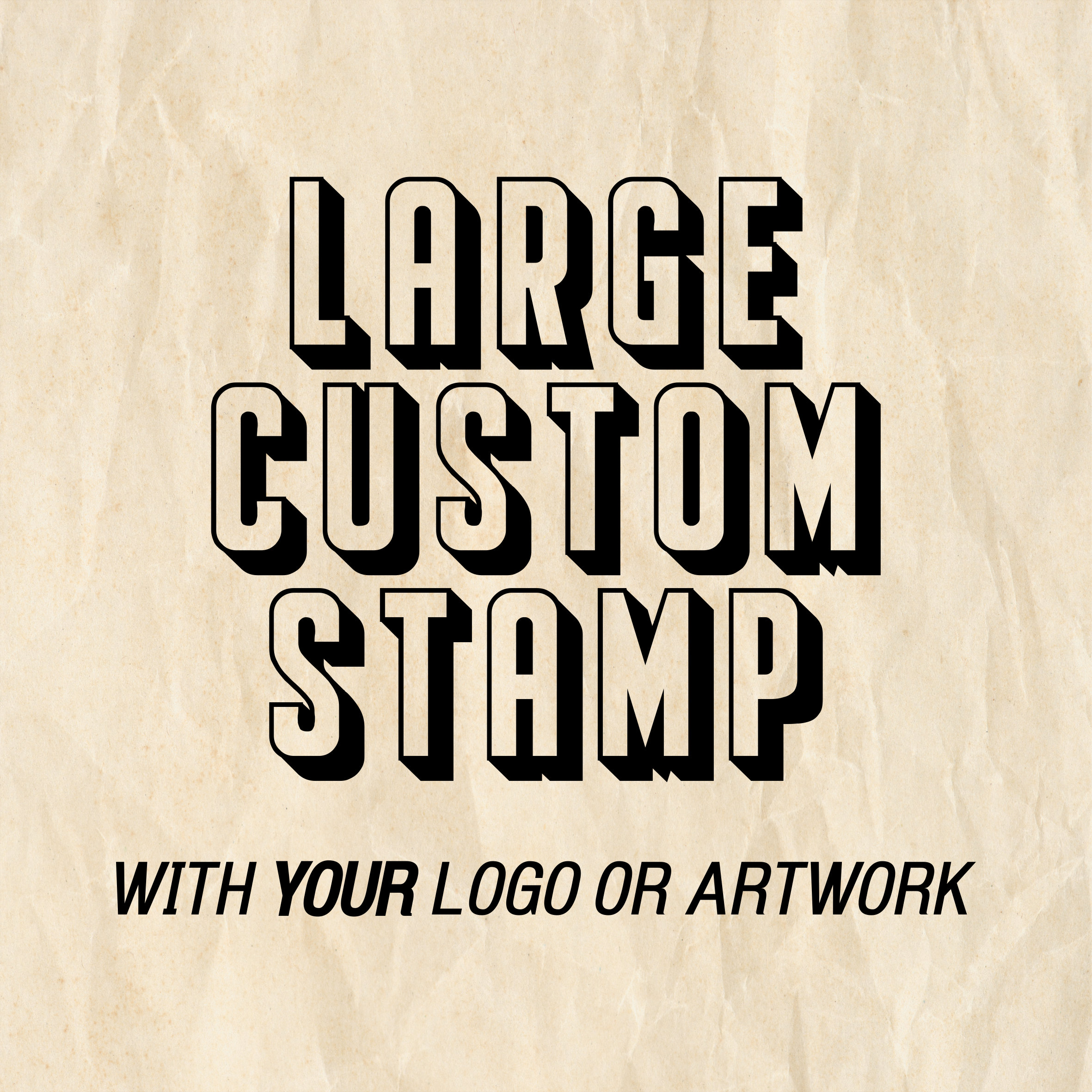 Large Branding Logo Stamp 5 Inches Stamp Custom Stamp Large 