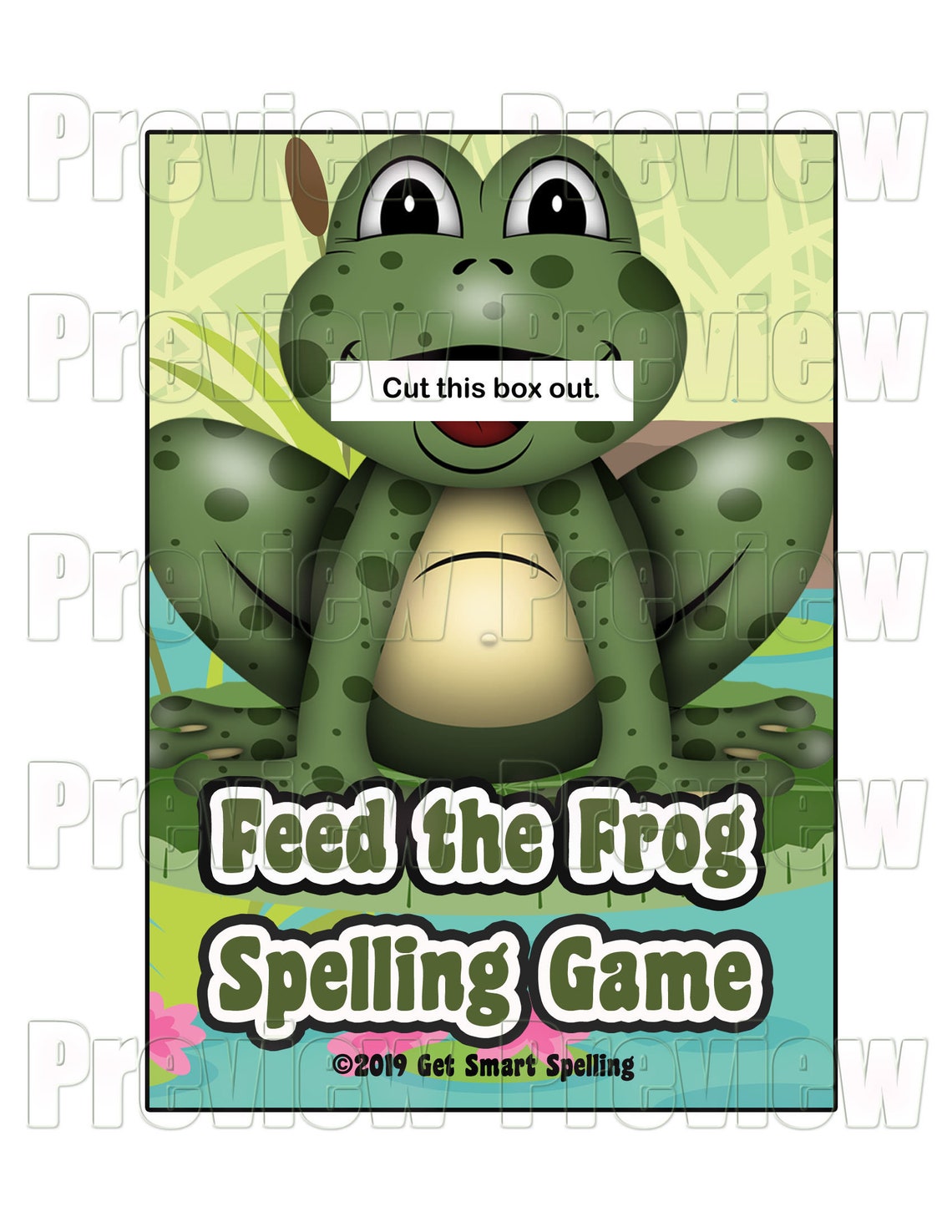Printable Feed the Frog Spelling Game Spelling Words Teacher - Etsy 日本