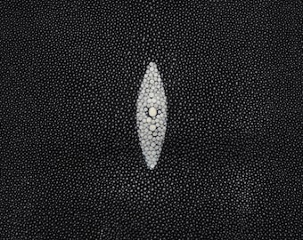 Rochenleder Schwarz 38cm