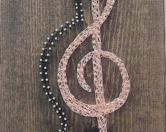 Guitarra 'em metal' String Art