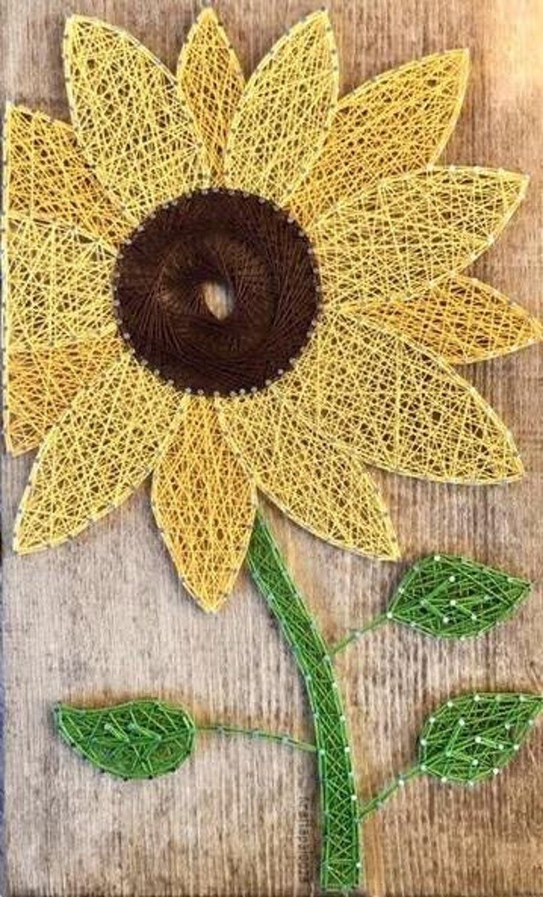 Sunflower DIY String Art Kit Etsy