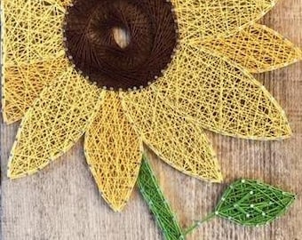 Sunflower DIY string art kit