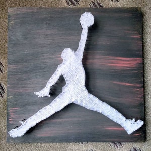 Pre-Nailed Air Jordan DIY String Art Kit