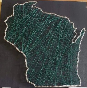 Wisconsin DIY String Art Kit/with or Without Heart - Etsy