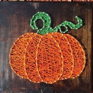 Pumpkin/happy Fall DIY string art kit