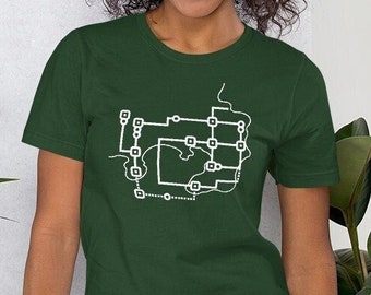 Gen 1 Minimalist Map - Unisex T-Shirt