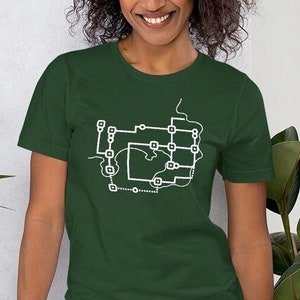 Gen 1 Minimalist Map - Unisex T-Shirt