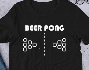 Beer Pong Video Game Funny Unisex T-Shirt