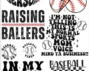 Baseball mom Premade gang sheet-36 inches- DTF Transfer ready to press -24 hour turnaround timeframe
