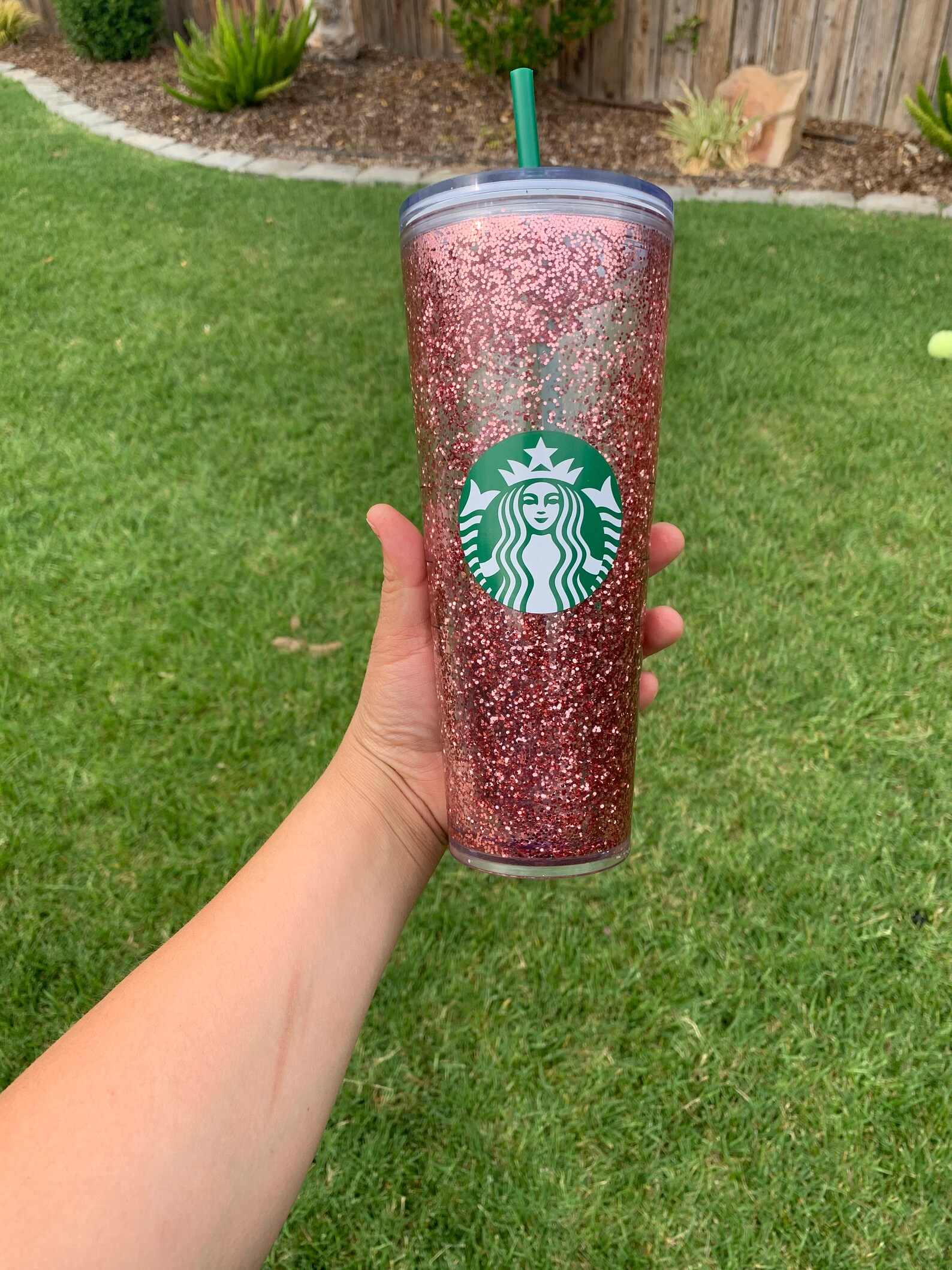 Starbucks Snow globe tumbler24 oz acrylic tumbler Etsy
