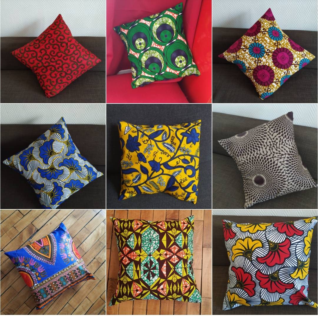 Housses de Coussins en Wax