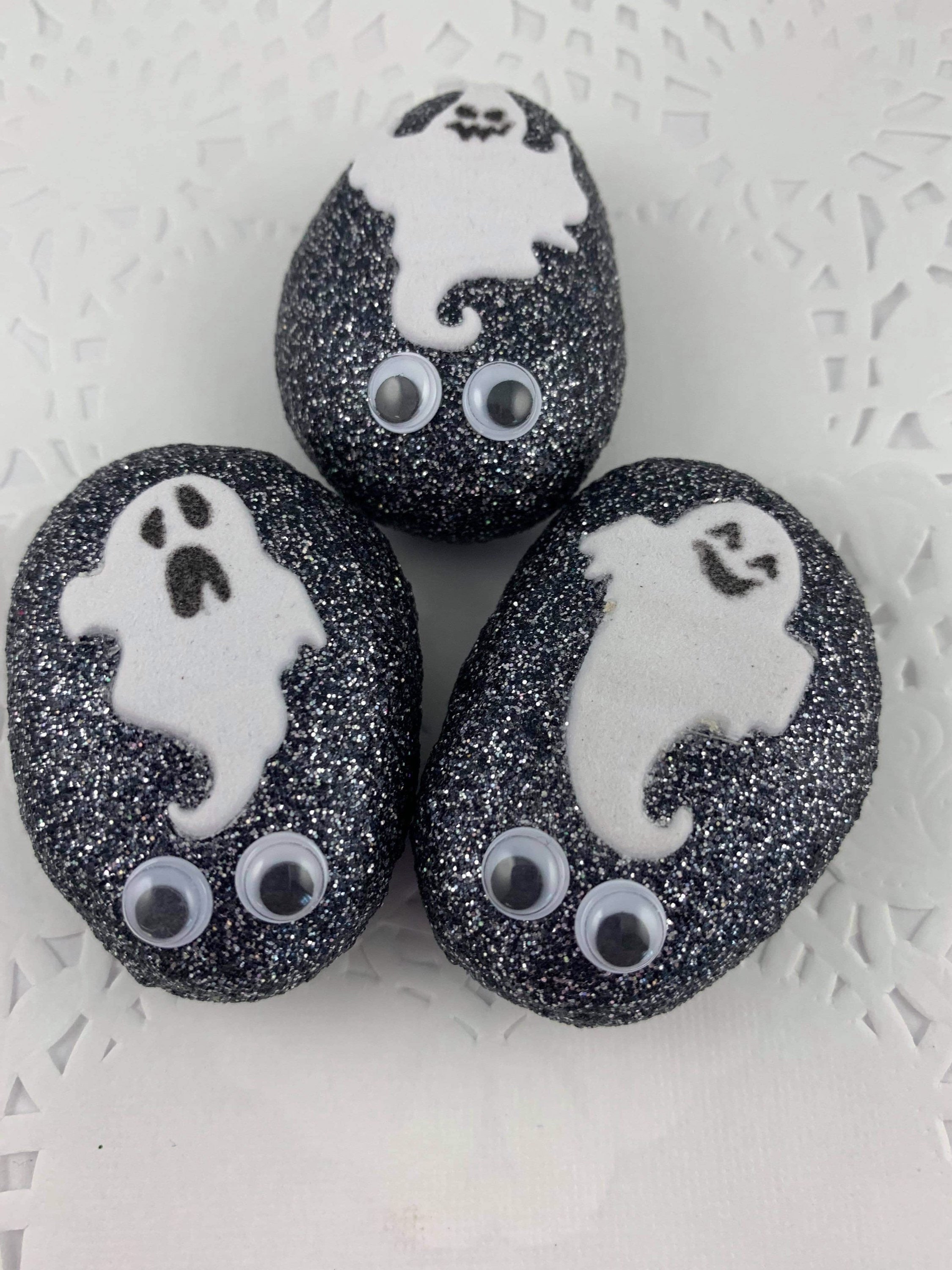 Ghost Rock Decorations Halloween Ghost Rocks Halloween Party Etsy