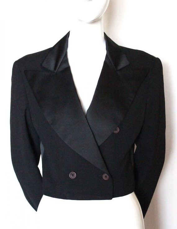 Vintage 1980s STEPHEN SPROUSE Cropped Tuxedo Style