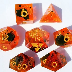 Dés DnD « Ventre de la bête » | Dés faits à la main | | de dés Sharp Edge Donjons et Dragons | dnd cadeaux | cadeaux de joueurs
