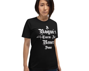 Dungeons and Dragons A Rogue’s Turn Is Never Done T-shirt | Koszulka DND Gamer | Prezenty RPG Geeky
