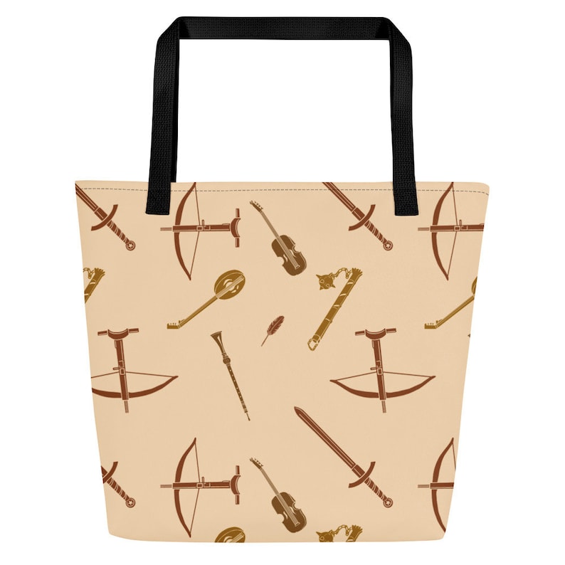 Dungeon Print -  Large DnD Tote Bag | DnD Bag | Dungeons and Dragons gift