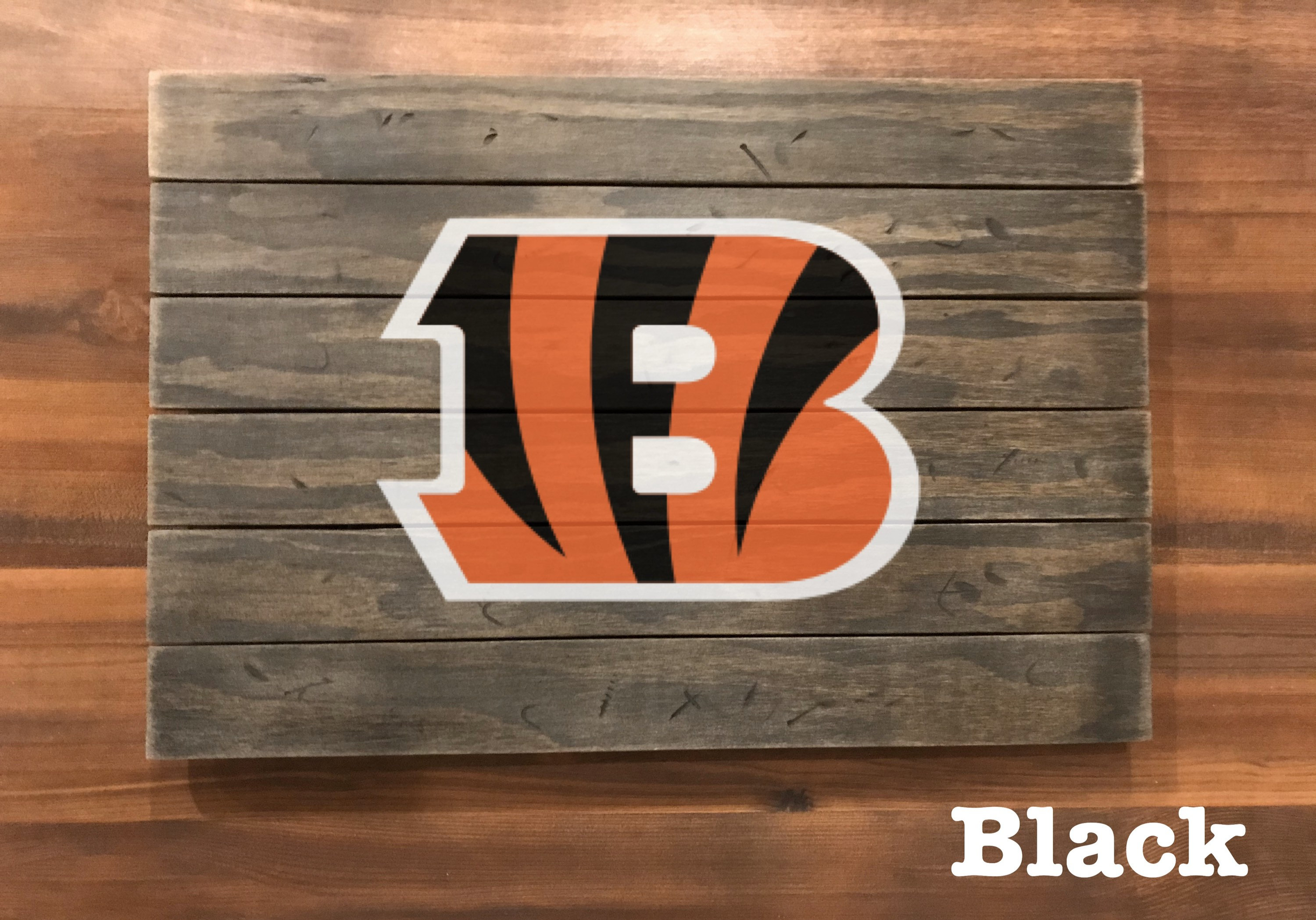 Cincinnati Bengals Wood Plank Etsy