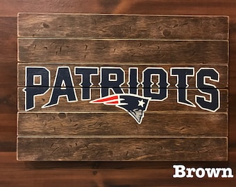 New England Patriots Wood Plank