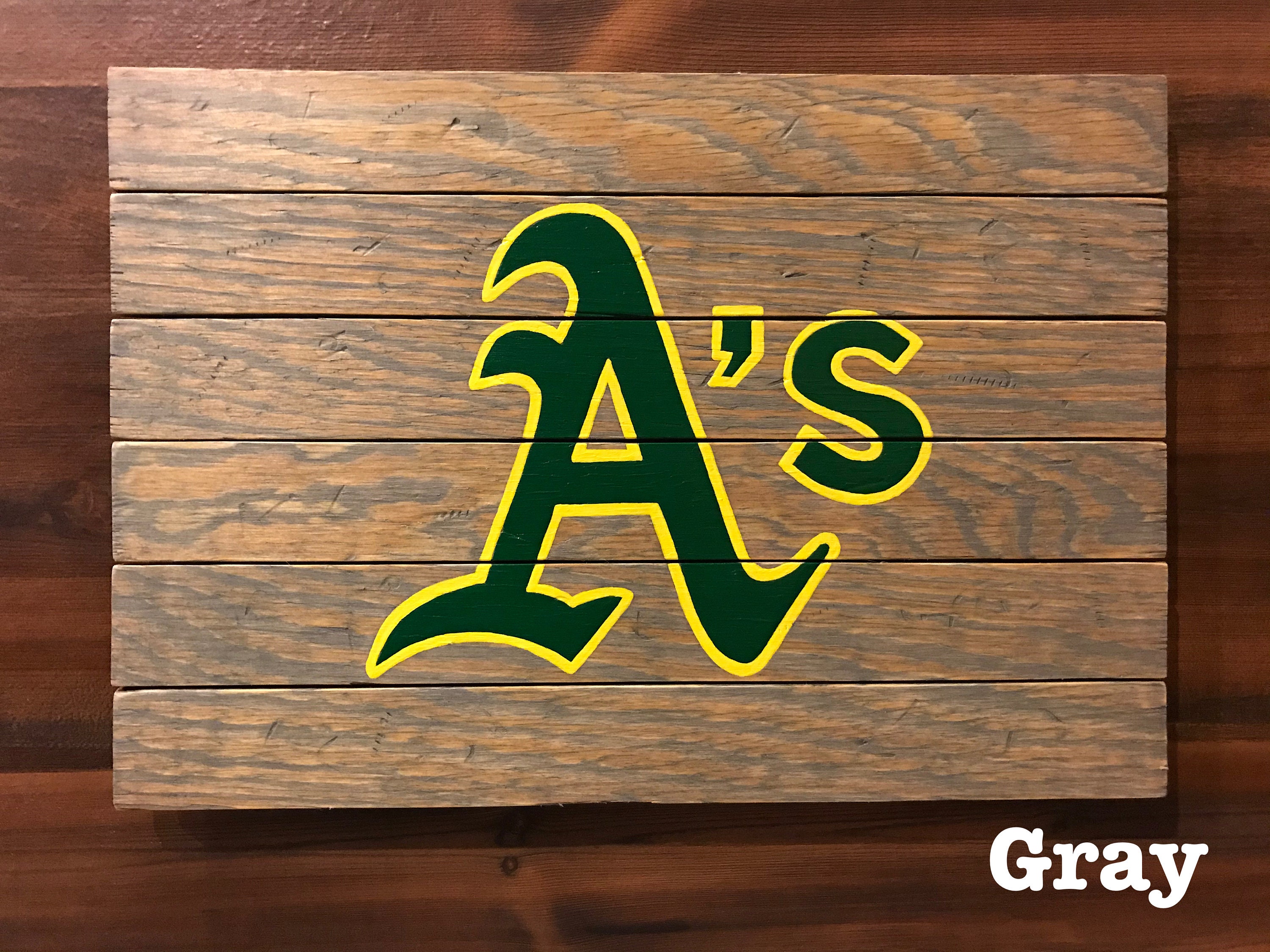 Oakland Athletics: Logo - Faux Barrel Top Sign