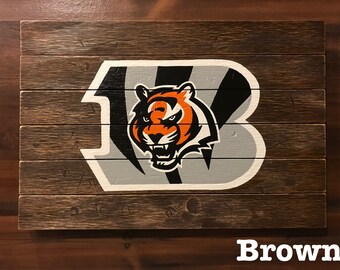 Cincinnati Bengals Mascot "B" Wood Plank