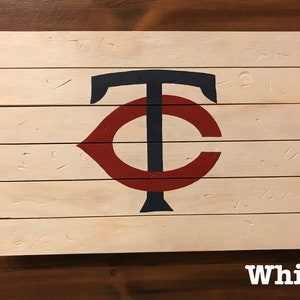 K&ouml;nnte beinhalten: Ein wei&szlig;es Holzschild mit einem roten und blauen "C" und "T" Logo. Das Schild besteht aus mehreren Holzbrettern und hat einen abgenutzten Look.