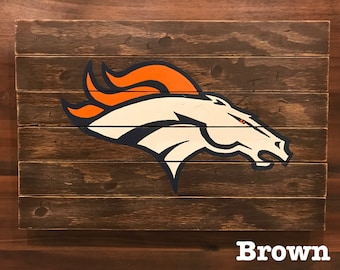 Denver Broncos Wood Plank