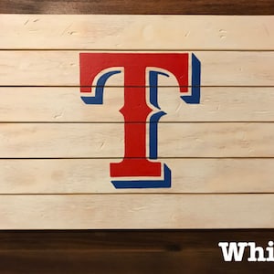 Texas Rangers Wood Plank