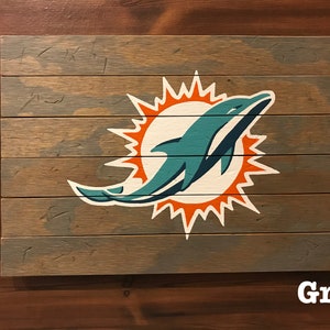 Miami Dolphins Wood Plank