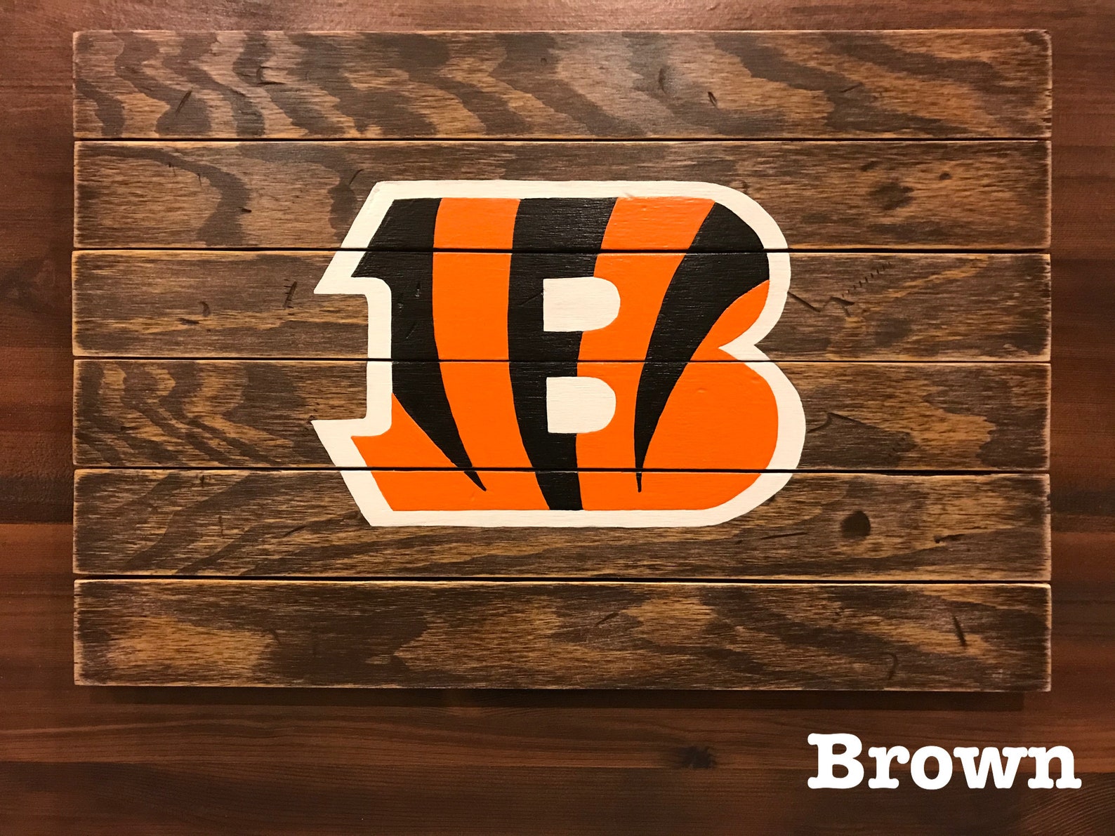Cincinnati Bengals Wood Plank Etsy