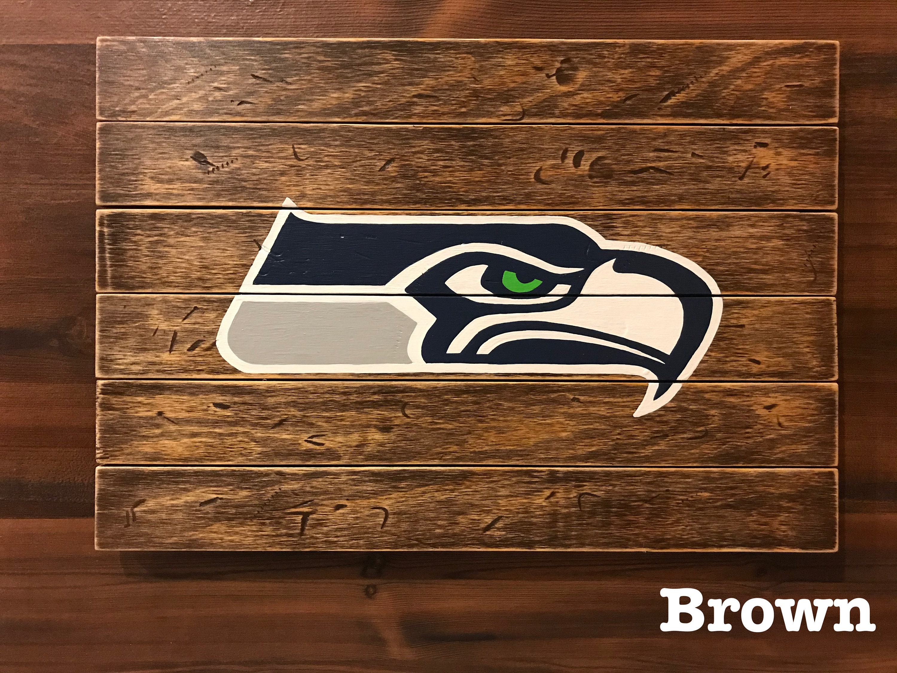 Seattle Seahawks Logo Kit - DIY Art in a Box Football Fan Wood Sign