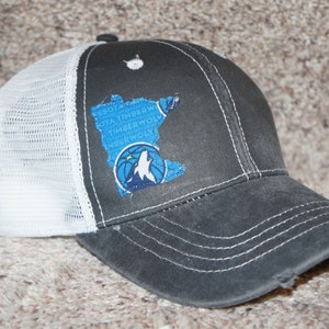 Minnesota Timberwolves Vintage 90s Wool Snapback NBA Hat Basketball Old  Logo KG
