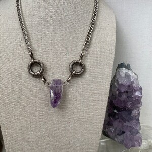 Amethist &vintage ketting statement ketting