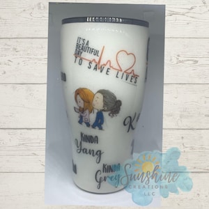 Greys Anatomy Inspired Tumbler | You are my Person Tumbler | Personalized Greys Anatomy Tumbler Cup