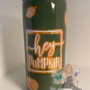 Hey Kürbis Grün und Orange Kürbis Becher Tasse | Kürbis Becher | Hey Kürbis | Geschenk für Mama, Frau, Freundin und Verlobte