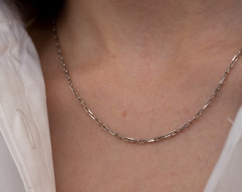 Silver Figaro Chain Necklace, Dainty Chain Necklace, Every day Jewellery, Necklace Layering Essential, For Man & Woman