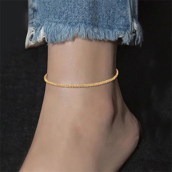 18K Gold Anklet – navidjewellery