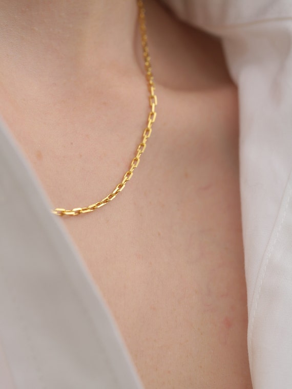 Dainty Gold Chain, Gold Layering Chain, Gold Chain Choker, Thin Chain  Necklace, Delicate Gold Chain, Simple Chain Necklace, Gold Link Chain 