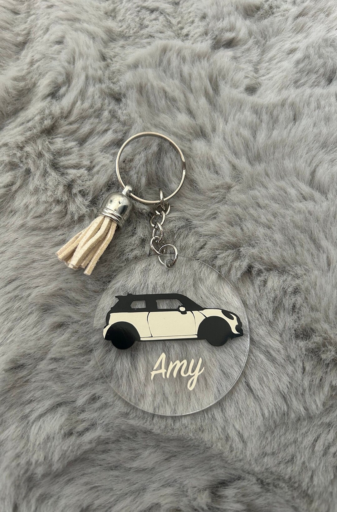Personalised mini cooper keyring outlet
