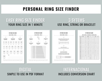 Ring Size Chart Etsy Ring Size Chart Etsy