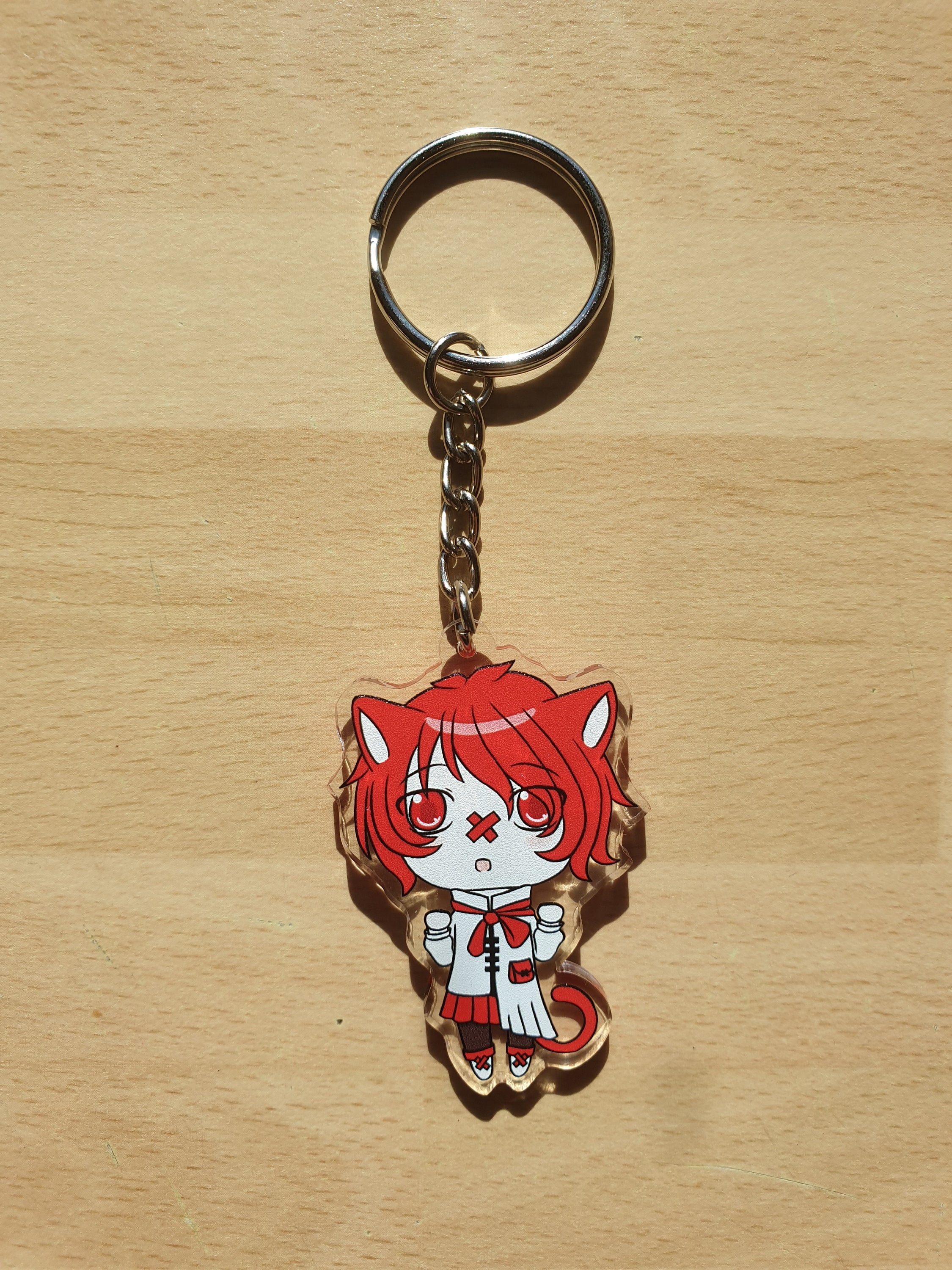 Vocaloid Fukase Cat Keychain (2